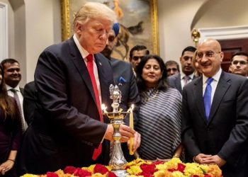 Donald Trump celebrating Diwali at White House. File pic