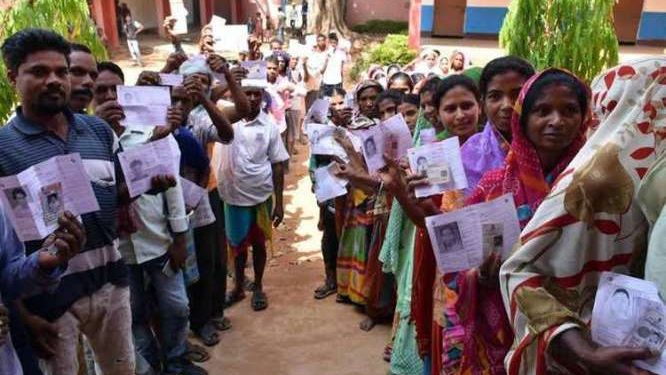 46.83% voting in Jharkhand first phase polling till 2 pm