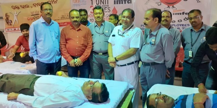 IMFA’s blood donation camp held at Therubali