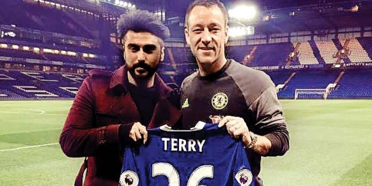 Arjun Kapoor with Chelsea legend John Terry