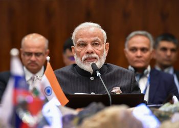 Prime Minister Narendra Modi addressing the Plenary session of the BRICS Summit in Brasilia