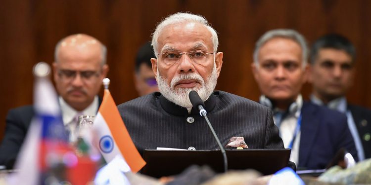 Prime Minister Narendra Modi addressing the Plenary session of the BRICS Summit in Brasilia