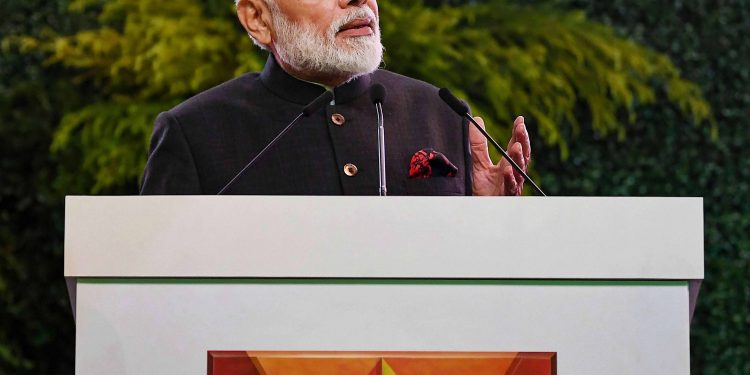 Narendra Modi at an event in Bangkok