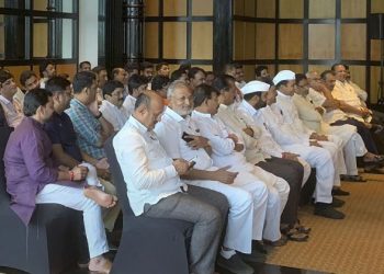 NCP MLAs in a Mumbai hotel