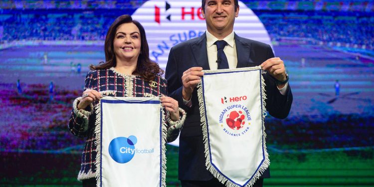 Nita Ambani and Ferran Soriano