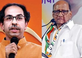 Uddhav Thackeray (L) and Sharad Pawar