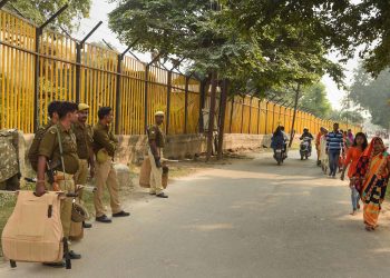 Security has been beefed up at Ayodhya ahead of the Supreme Court verdict