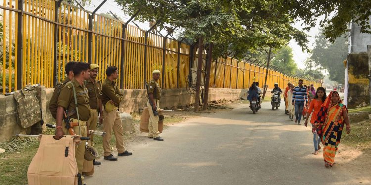 Security has been beefed up at Ayodhya ahead of the Supreme Court verdict