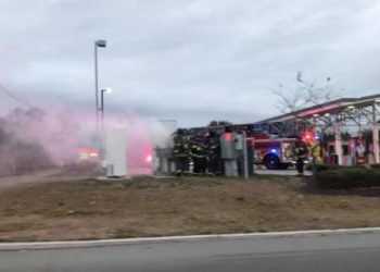 Tesla supercharger station catches fire in New Jersey