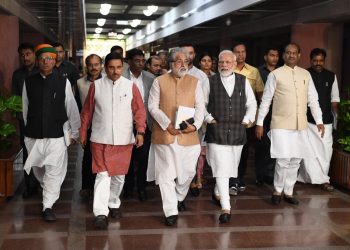 Besides Modi, the all-party meeting was also attended by BJP chief Amit Shah and several senior opposition leaders.