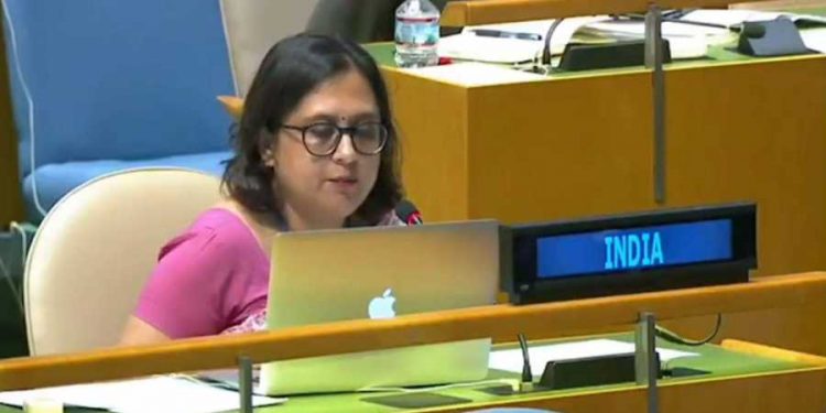 First Secretary in India's Permanent Mission to the UN Paulomi Tripathi