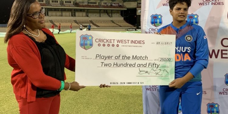 Shafali Verma was adjudged 'player of the match'.