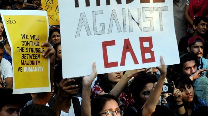 Madras University students continue peaceful protest against CAA