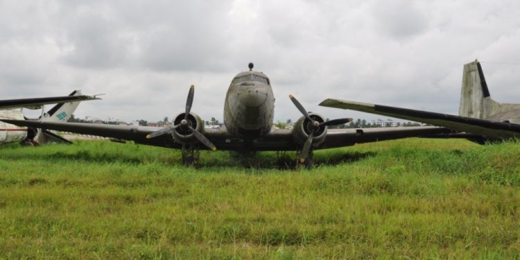 Biju Patnaik’s historic Dakota DC-3 aircraft.