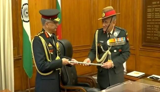 Gen Manoj Mukund Naravane taking charge as India’s 28th Army chief