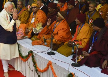 Prime Minister Narendra Modi at an event in New Delhi, Friday