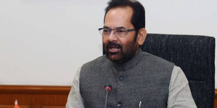 Union Minister Mukhtar Abbas Naqvi