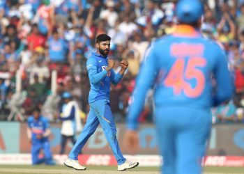 Jadeja could not hold on to a tough chance off debutant Navdeep Saini in the ninth over when Evin Lewis was batting on 12.