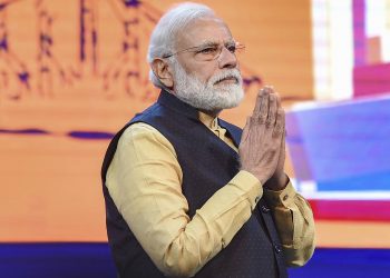 Prime Minister Narendra Modi at the KoPT function in Kolkata, Sunday