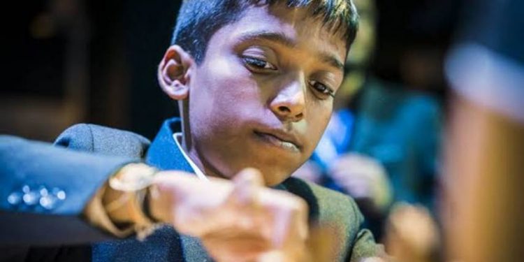 14-year-old Indian GM R. Praggnanandhaa