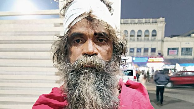 This beggar in Puri claims to be a BTech graduate