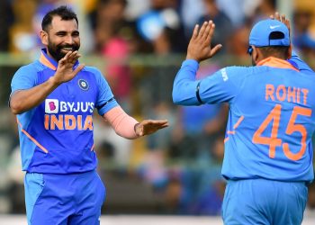 Mohammed Shami was the star performer with the ball for India picking up four wickets