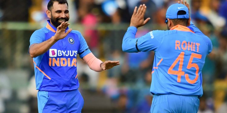 Mohammed Shami was the star performer with the ball for India picking up four wickets