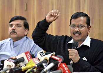 Arvind Kejriwal and Sanjay Singh