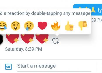 Twitter adds emoji reactions to Direct Message chats
