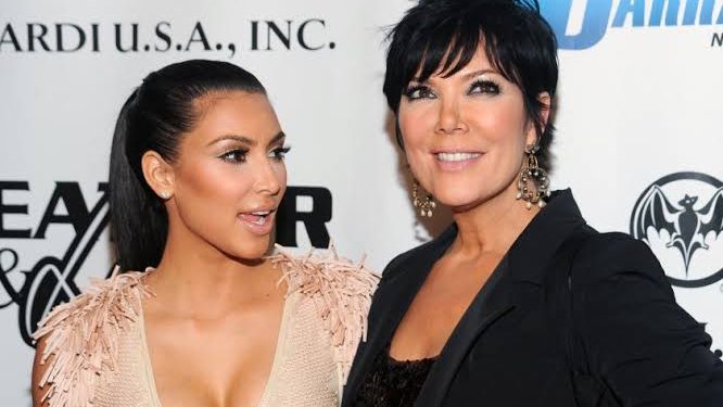 Kris Jenner with Kim Kardashian