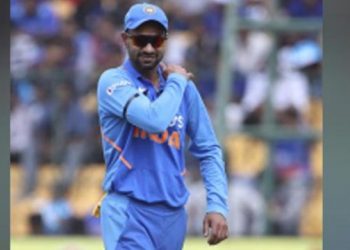 Shikhar Dhawan injured his left shoulder while fielding, Sunday