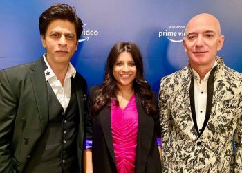 Shah Rukh Khan, Zoya Akhtar and Jeff Bezos