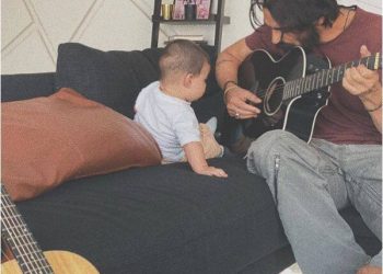 Arjun Rampal teaches guitar to 6-month-old son Arik! Picture goes viral on internet