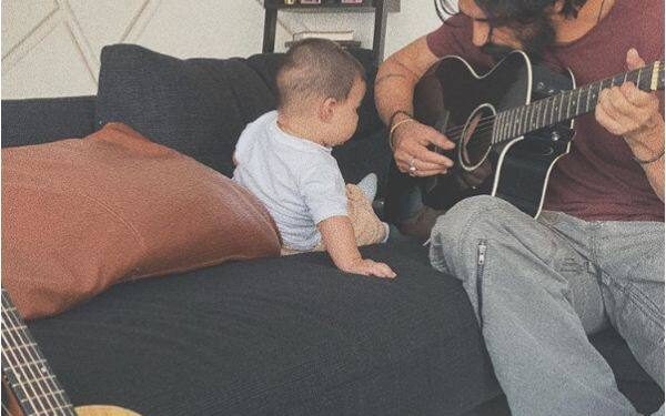 Arjun Rampal teaches guitar to 6-month-old son Arik! Picture goes viral on internet