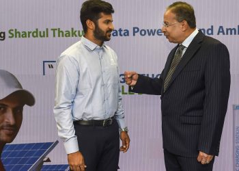 Shardul Thakur at a promotional event in Mumbai