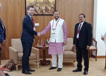 Union Minister for Environment, Forests and Climate Change Prakash Javadekar and Norwegian Minister of Climate and Environment Sveinung Rotevatn.