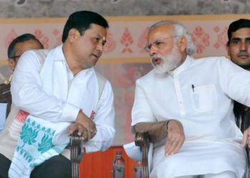 Sarbananda Sonowal and Narendra Modi