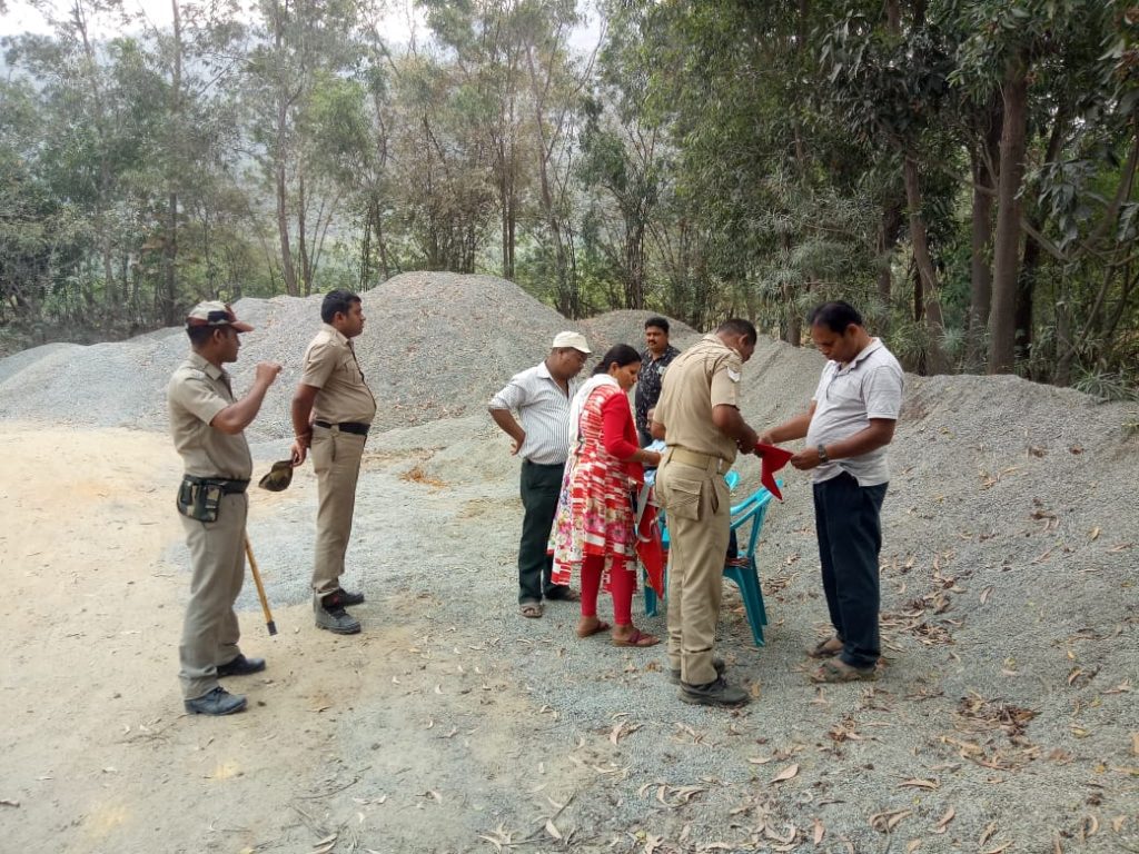 Administration raids illegal stone crushing unit in Nilagiri tehsil
