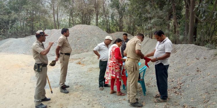 Administration raids illegal stone crushing unit in Nilagiri tehsil