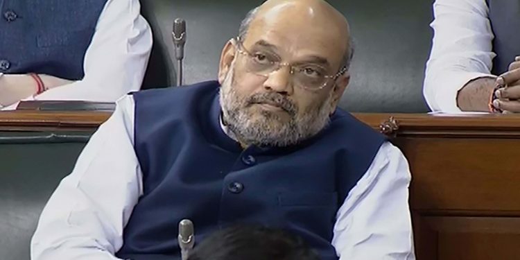 Amit Shah in the Lok Sabha, Wednesday