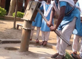 Drinking water woes hit students of Sarakishorepal Primary school