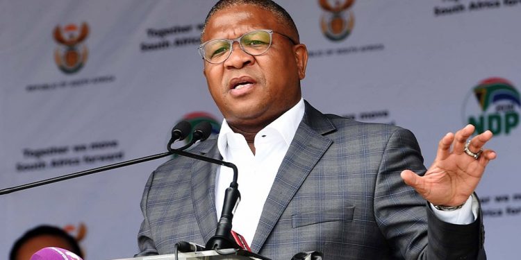 South African transport minister Fikile Mbalula