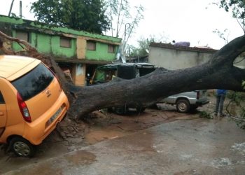 Jharsuguda dist hit with thunderstorm