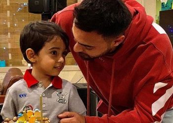 Nephew Ahil feeds Salman cake on his 4th birthday in quarantine