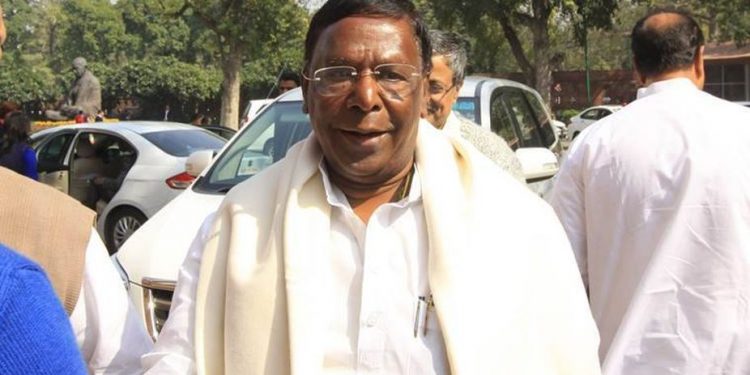 Pondicherry Chief Minister V Narayanswamy