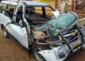 SUV collides