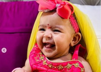 Kapil Sharma dolls up daughter Anayra for Ashthami puja