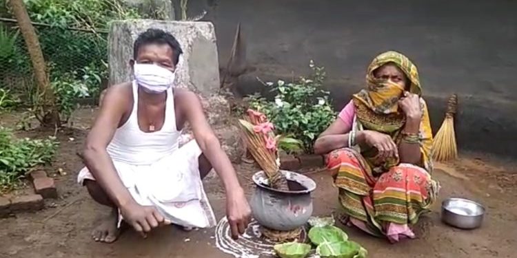 Special ‘puja’ performed by villagers to save people from COVID-19