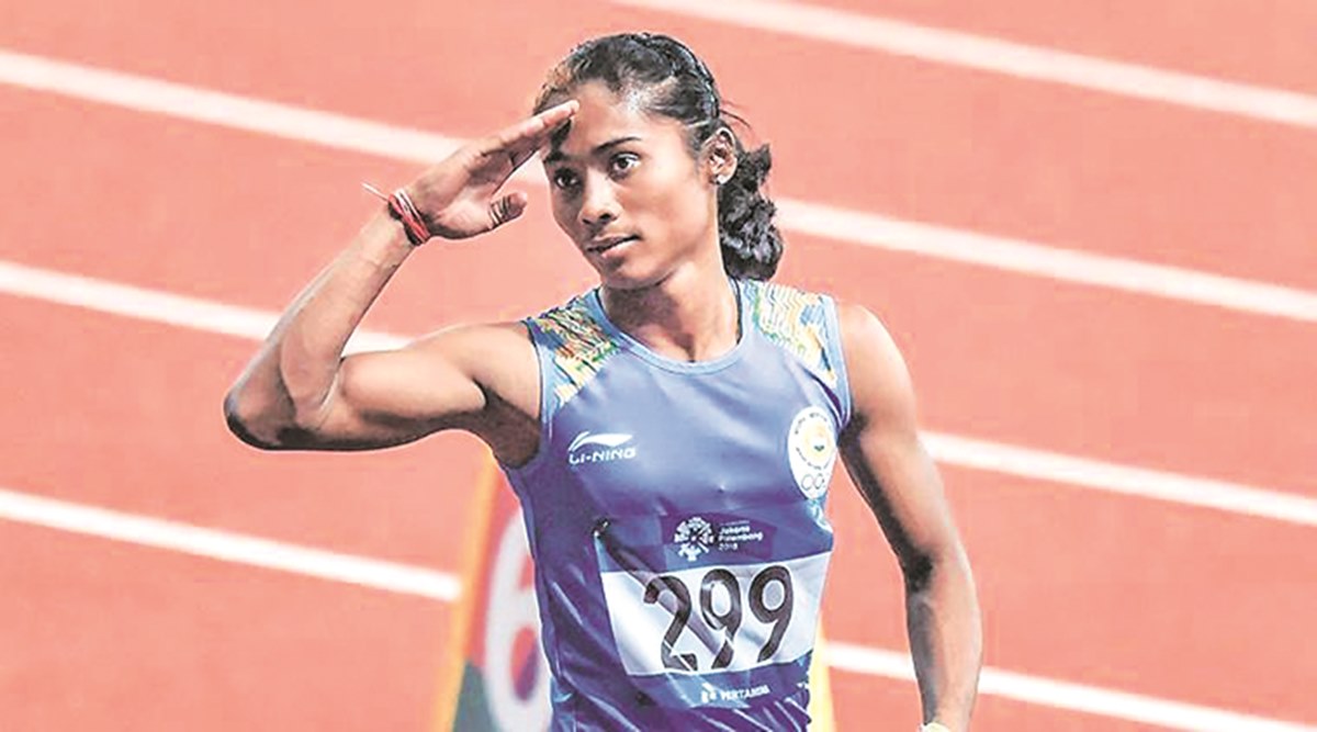 agrio clase pequeño Hima Das once scribbled Adidas on her shoes; then see what happened -  OrissaPOST