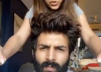 Lockdown diaries: Kartik Aaryan gets a tight slap from sister in a hilarious video